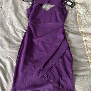 Keyhole purple fashion nova dress. Size small.